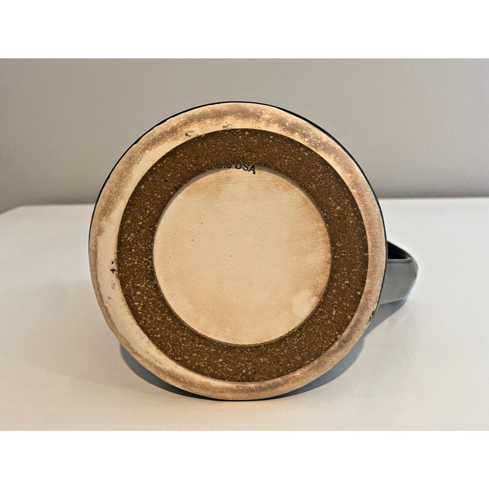 Iron Hill Brewery 2007 Mug Club Member Stein Drip Glaze Pottery Dark Green/ Blue - Picture 6 of 9